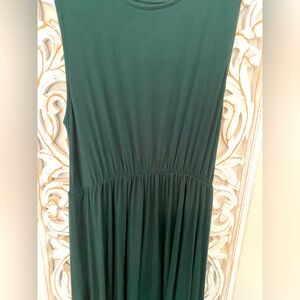Green casual dress never worn NWOT